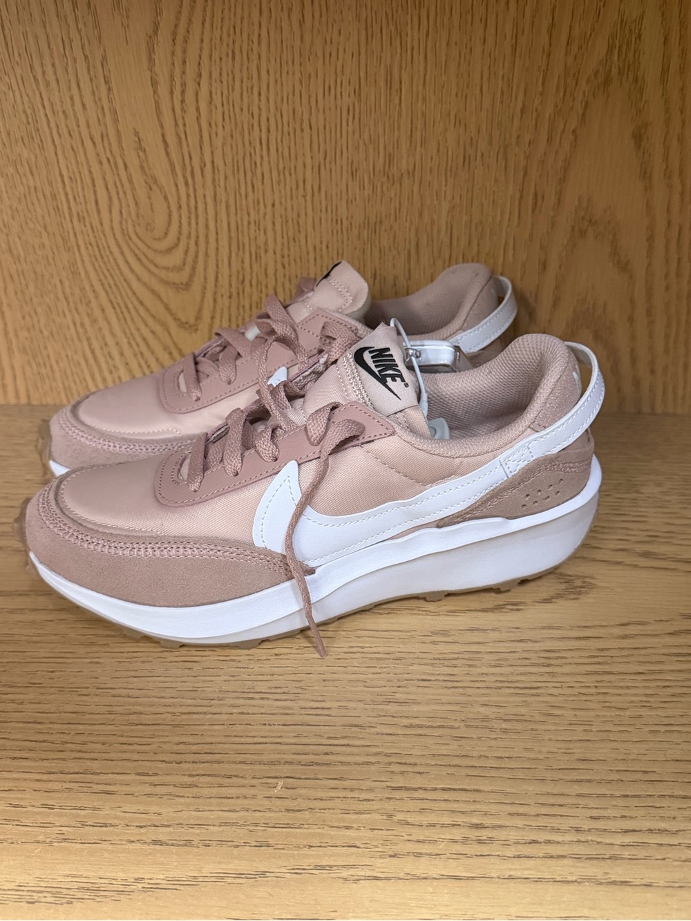Nike Women’s Waffle Blush Pink & White Sneakers NWT
